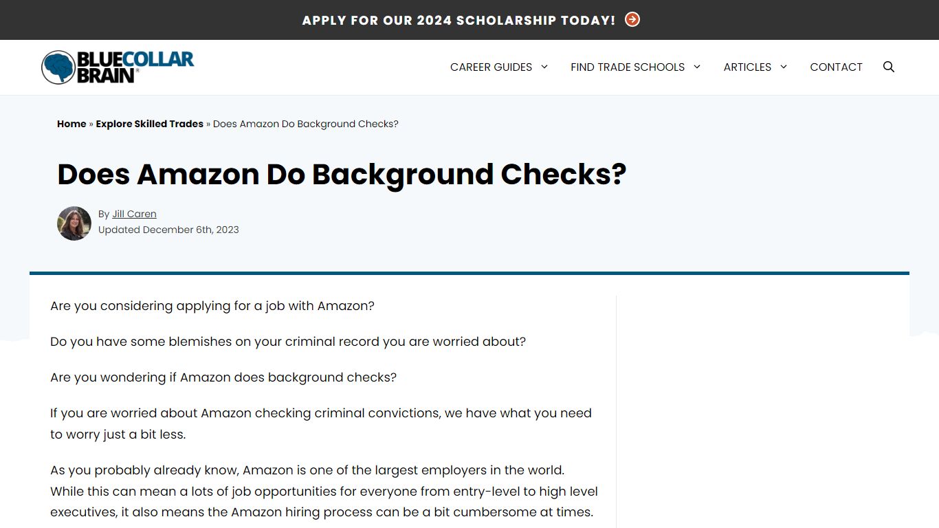 Does Amazon Do Background Checks In 2023? - Blue Collar Brain