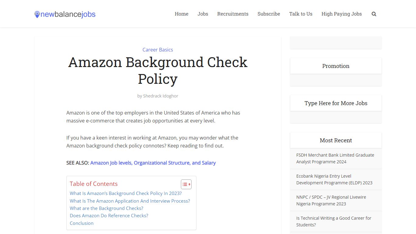 Amazon Background Check Policy (All You Need To Know) - Newbalancejobs